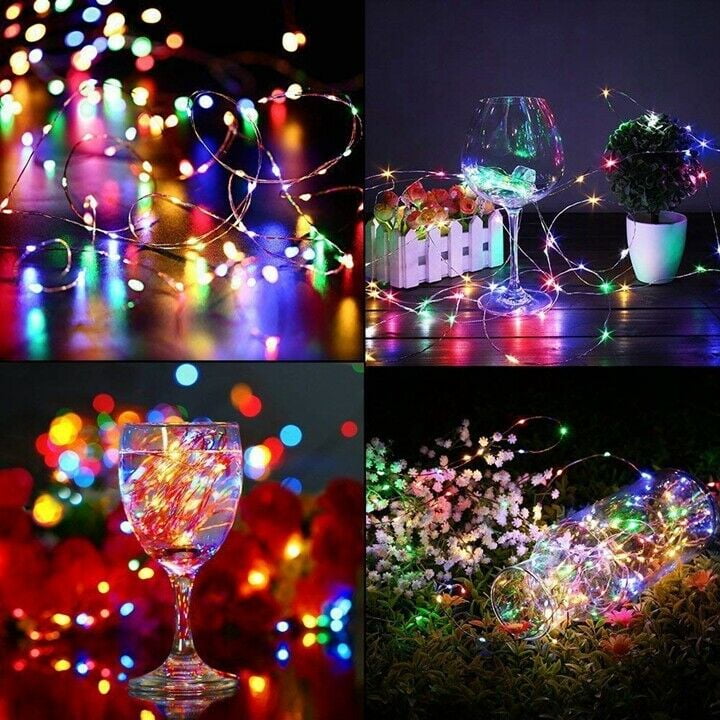 Solar 5M 10M 50 100 LED Outdoor Waterproof String Lights Patio Party Decorative 