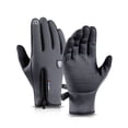 thumbnail image 2 of Wutalume Touchscreen Fleece Insulated Bike Gloves, Waterproof Windproof Winter Riding and Sports Gloves,Gray XL, 2 of 9