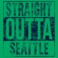 thumbnail image 3 of UGP Campus Apparel Straight Outta Seattle - Seattle Football T Shirt - X-Large - Irish Green, 3 of 6