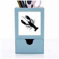 thumbnail image 1 of Black Shrimp Marine Life Illustration Desk Supplies Organizer Pen Holder Card, 1 of 3