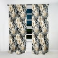 thumbnail image 4 of Designart "Splendid Urban Elegance" Floral Room Darkening Curtain Single Panel, 4 of 6