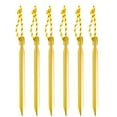 thumbnail image 1 of Eigraketly 6X clavijas para tienda de campaña, cuerda para jardín, estacas ligeras para clavos de tierra, clavos de aleación de aluminio carpas Oro, 1 of 6