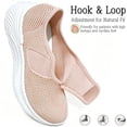 thumbnail image 3 of Qaltryn Wide Toe Sneakers for Women Breathable Mesh Slip-On Sneakers with Adjustable Strap Lightweight Comfort Sneakers Cushion Casual Womens Walking Shoes Non Slip Sole for Everyday Wear, 3 of 9