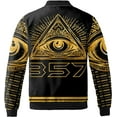 thumbnail image 5 of Lotusprinthandmade Personalized Freemason White Compass Symbol All-over Print Bomber Jacket Multicolor, 5 of 5