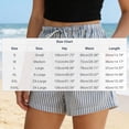 thumbnail image 4 of Women's Lightweight Soft Casual Summer Shorts with Pockets, Elastic Waist Drawstring Comfort Fit, Solid Color Easy Care, Beach Outdoor Travel Athletic Work | UKHCCC,Blue L, 4 of 6