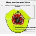 thumbnail image 6 of Summer Hard Hat Sun Shield, Helmet Sun Protection Cloth with Reflective Strips, Polyester Foldable Neck Shade and Nape Protector, for Construction Gardening and Outdoor Work, Orange, 6 of 6