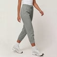 thumbnail image 5 of Utoimkio Women's Capri Jogger Sweatpants Drawstring Elastic Waist Cuffed Cropped Trousers with Side Pockets for Casual Daily Walking, 5 of 9