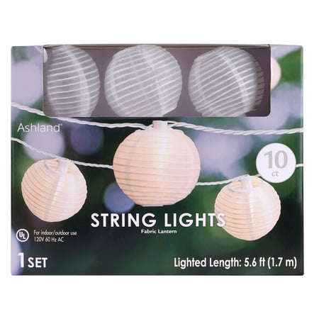 UPC: 0191518825114 | 10ct. White Fabric Lantern String Lights By Ashland™