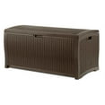 thumbnail image 2 of Suncast 73 Gallon Waterproof Resin Wicker Outdoor Patio Storage Deck Box, 3 Pack, 2 of 4
