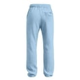 thumbnail image 4 of Wutalume Men's Solid Color Loose Fit Wide Leg Sweatpants, Casual Fashion Joggers with Elastic Waistband and Drawstring for Lounge, Streetwear, and Everyday Comfort,Sky Blue 2XL, 4 of 7
