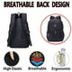 thumbnail image 4 of Mochila para hombre, impermeable, para deporte, trabajo, ocio, escuela, mochila negra, 4 of 5