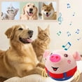 thumbnail image 2 of Cartoon Pig Active Moving Pet Plush Toy Washable Interactive Dog Toys USB Rechargeable Talking Moving Dog Ball Toy for Dogs Cats, 2 of 6