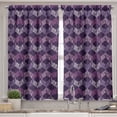 thumbnail image 2 of Ambesonne Abstract Valance & Curtain, Motif in Colors, 55"x24", Purple Fuchsia, 2 of 7