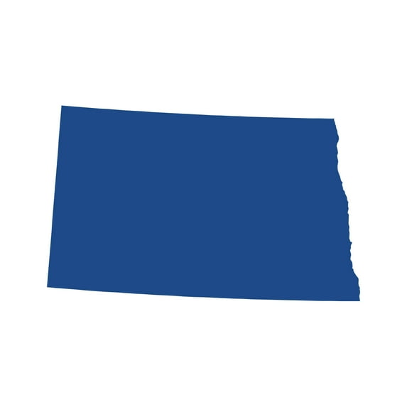 North Dakota Shaped Sticker Decal Die Cut - Self Adhesive Vinyl - Weatherproof - Made in USA - Many Color and Sizes - nd