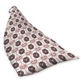 thumbnail image 2 of Goat Lounger Chair Bag, Composition of Animal Faces in Circles on a Background of Streaks Overlapping, High Capacity Storage with Handle Container, Lounger Size, Brown Blush White, by Ambesonne, 2 of 5