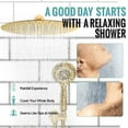 thumbnail image 2 of SR SUN RISE Système de Douche Intégral - Robinet de Douche Pluie 16 Pouces avec 6 Réglages Pommeau de Douche à Main - Valve Incluse - Or Brossé, 2 of 5