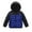 Blue, variant on Gyujnb Girls Winter Jacket, Girls Down Coat Winter Jacket with Contrast Sleeves Warm Quilted Outerwear for Kids Windproof Cold Weather,Size:8-9 Years