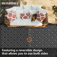 thumbnail image 4 of Waterproof Reversible Outdoor Rug, Plastic Straw Patio Camping Mat, 4'x6', 4 of 7