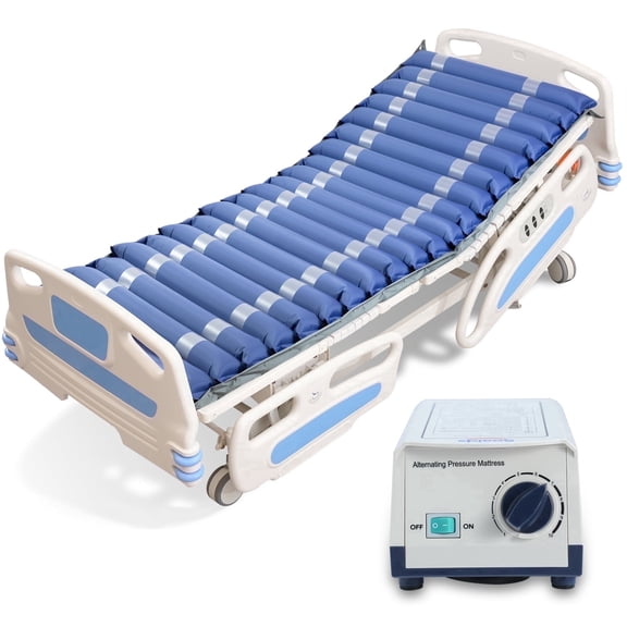 Soaids Alternating Air Pressure Mattress for Bed Sores with Quiet Pump, Twin Topper for Hospital Bed or Home