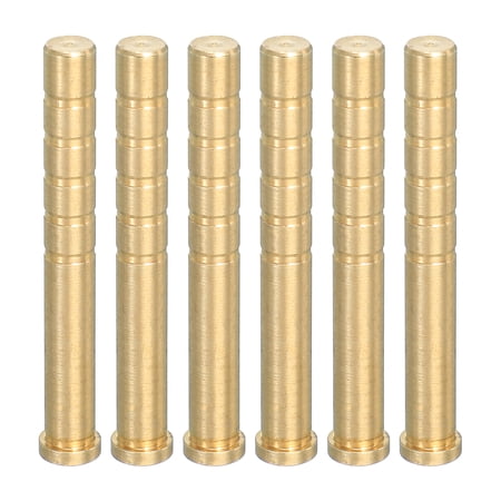 Uxcell Archery Arrow Brass Insert Insert Screw Copper Brass Arrow for Carbon Arrow 150 Grain