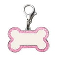 thumbnail image 1 of Deep Engraved Custom Pet ID Name with Glitter Bone and Cats, 1 of 3
