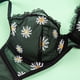 thumbnail image 4 of Sexy Tentación Estilo Delgado Pechos Grandes Pequeño Sujetador Bordado Conjunto Pequeña Margarita Completa Transparente Conjunto Conjunto Conjunto Popular, 4 of 4