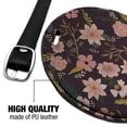 thumbnail image 4 of Simona Flowers Floral Pattern Round Leather Luggage Card Suitcase Carry-On ID Tag, 4 of 8