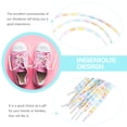 thumbnail image 3 of 4 Pairs Double Printed Flower Shoelaces Lace-up Shoes Laces Accessory (120cm), 3 of 6
