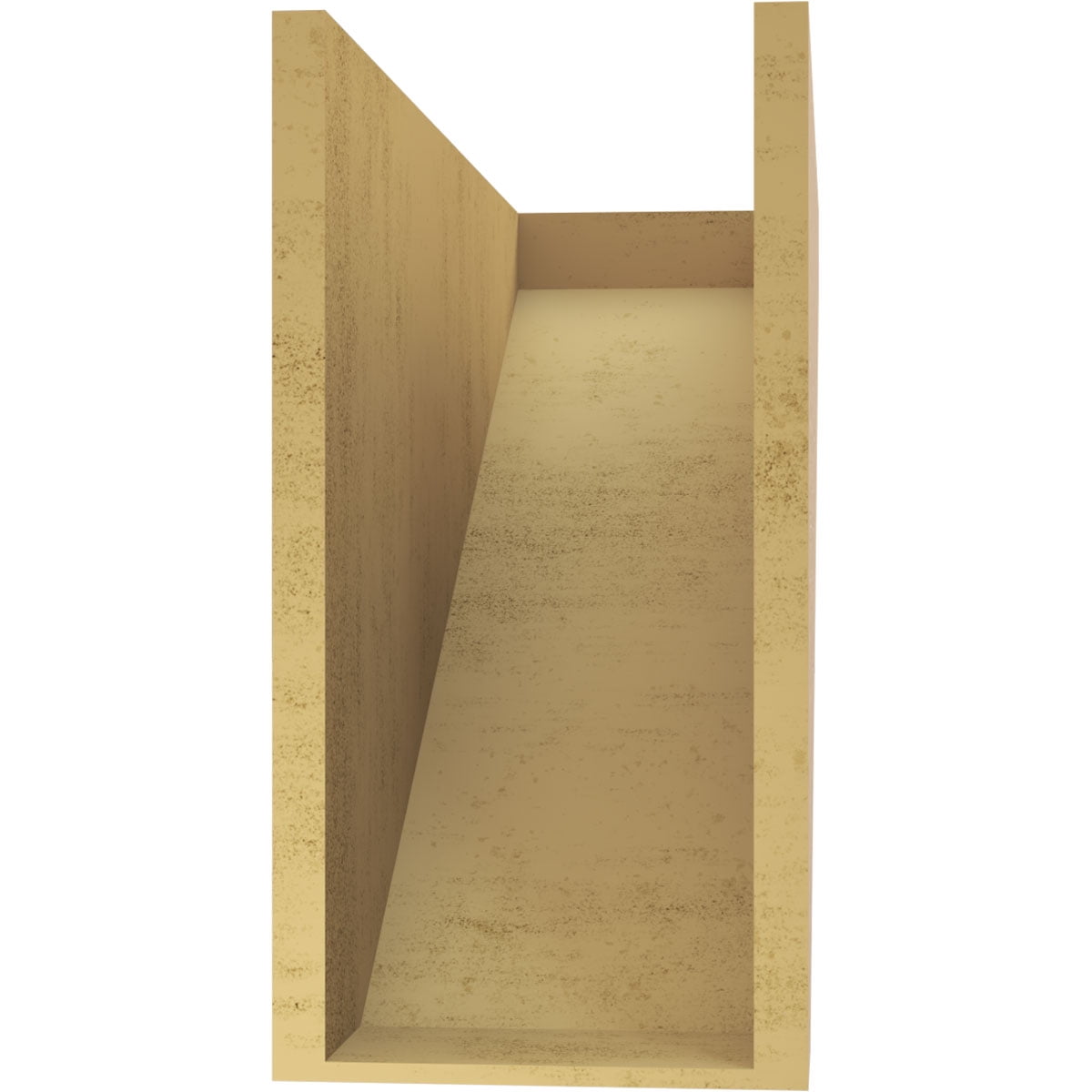 10"W x 30"D x 20"H Classic Concord Rough Cedar Woodgrain TimberThane Corbel, Primed Tan
