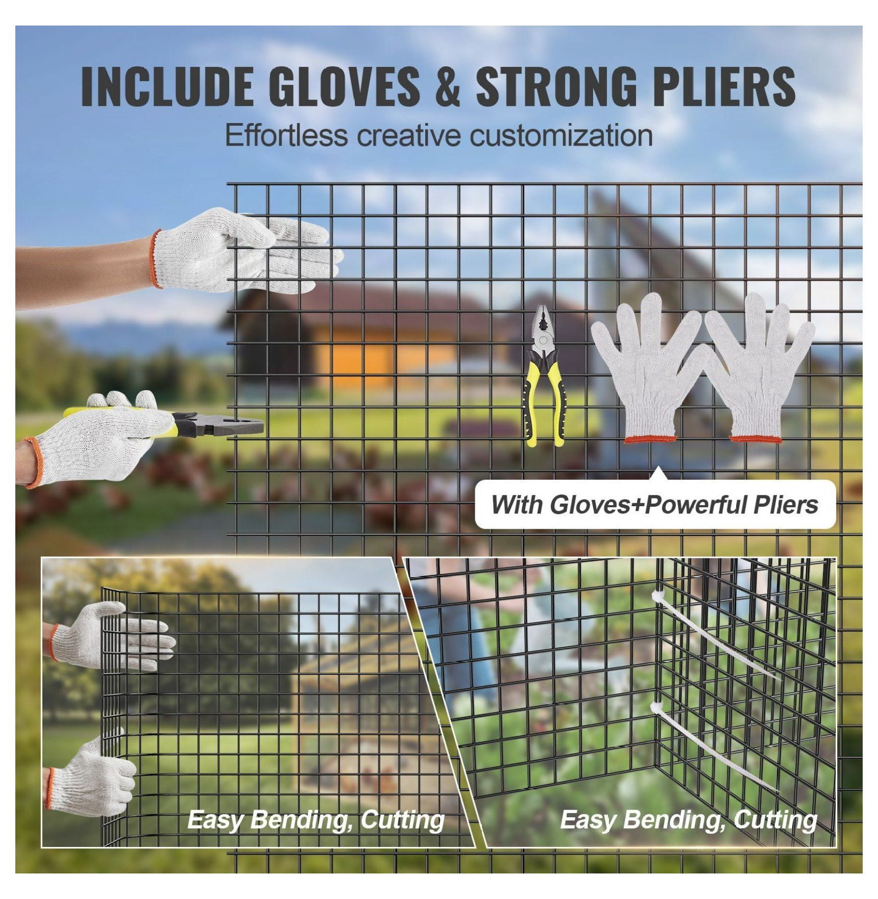 Hardware Cloth 24"x100' - 19 Gauge Galvanized Wire Mesh - Chicken Wire Fence Roll - Vinyl Coated Welded Wire for Chicken Coop, Rabbit Fencing & Garden Protection