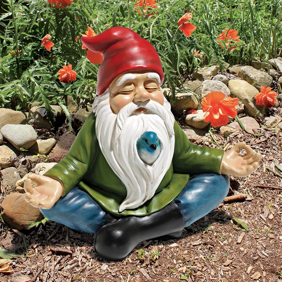 Design Toscano Zen Garden Gnome Statue 8 Inch Polyresin Full Color Walmart Com Walmart Com