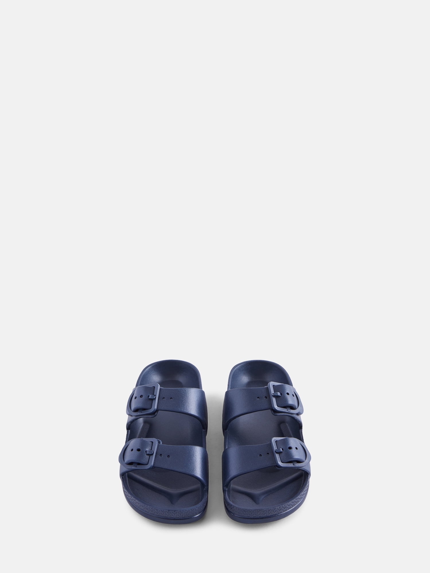 Wonder Nation Kids Two Buckle Footbed Slide Sandals