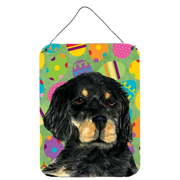 Gordon Setter Easter Eggtravaganza Aluminium Metal Wall or Door Hanging Prints