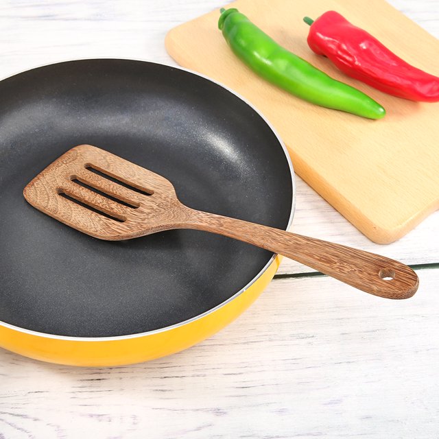 Espátula cuadrada de madera de wenguécuchara de aceiteutensilios de cocina de caoba (D) Ndcxsfigh Nuevos Originales