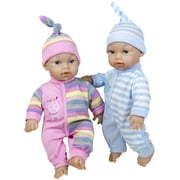 Lissi: 12 Twin Baby Dolls & Care Center Set - Pink-Blue Unicorn Onesies, Hats, Multi-Purpose Play Station, Toy Feeding Accessories, Blankets, Kid 3+