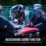Fodsports FX8 Pro Motorcycle Helmet Intercom Bluetooth Headset with FM Radio for 8 Riders 1000m Wireless Communication System