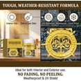 thumbnail image 3 of Weather Resistant Water-Based Gold Paint, Gold Acrylic Paint Metallic, Metallic Gold Paint for Metal, Waterproof G𝐨ld Leaf Paint for Arts, Paintings and Crafts, 3 of 6