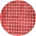 thumbnail image 1 of Ahgly Company Machine Washable Indoor Round Oriental Red Modern Area Rugs, 8' Round, 1 of 4