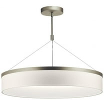 Mid Century Modern Three Light Chandelier-Satin Nickel Finish Bailey Street Home 147-Bel-3087147