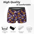 thumbnail image 2 of Men's Boxer Briefs, halloween pumpkins bats print Soft Comfy Mens Underwear Boxer Briefs Breathable With Widen Waist, 2 of 7