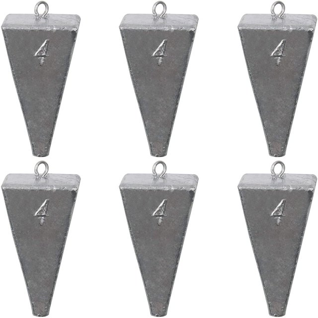 MesaSe Pyramid Sinkers 4 Pack 32 oz Fishing Weight for Saltwater Surf Gear Tackle
