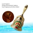thumbnail image 3 of Exquisite Carved Alloy Hand Bell, Retro Style, Clear Ringing Sound, with Rounded Handle, for Family Wedding Party, 3 of 7