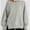 Gray, variant on Women Oversized Sweatshirts Crewneck Side Slit Pullover Long Sleeve Casual Tops