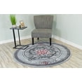 thumbnail image 4 of GLAMOUR 3D Hand Carved Traditional Rug Oriental Floral 9'2''x12'5'' Grey Red, 4 of 10