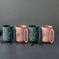 Thyme & Table 4 Pack Green Butterflies and Pink Flowers Mugs 19.6 fl oz