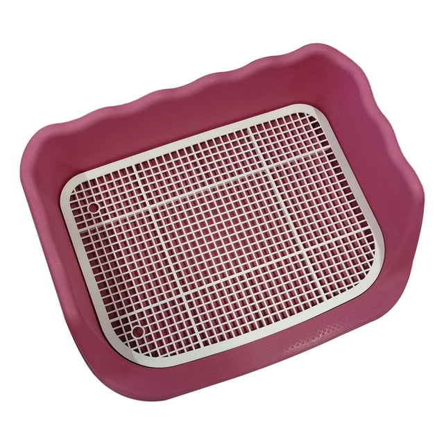 Greeniant Herramienta de limpieza de inodoros para mascotas, lavabo de esquina de plástico para gatos, perros, hurones, azul oscuro Juguetes de animales pequeños Rosa