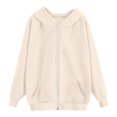 thumbnail image 4 of DHFJKG Zip Up Hoodie Women Raglan Long Sleeve Casual Loose Fit Sweatshirts Track Jackets With Pockets, 4 of 4