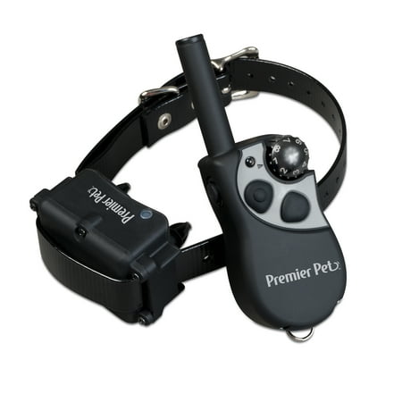 Premier Pet 400 Yard Remote Trainer with Tone/Beep and 8 Levels of Static - Rechargeable, Easy-to-Use Dog Training System with Rugged, Waterproof Design - Adjustable Collar