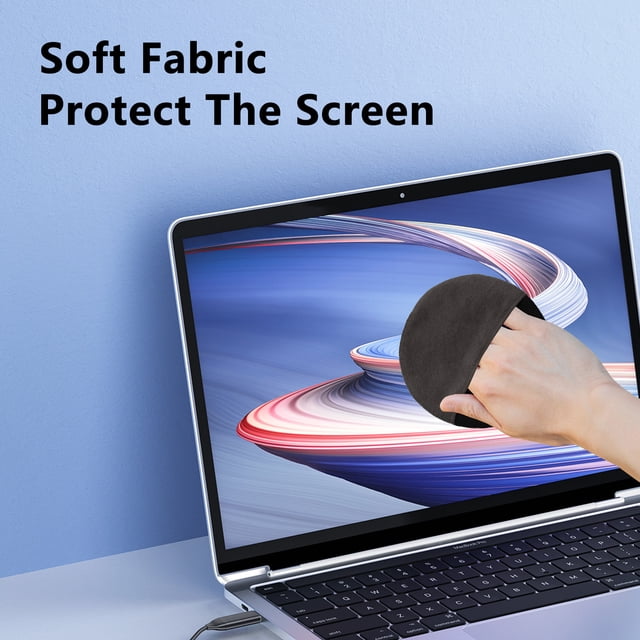Computer Cleaning Napery Laptop Screen Cleaning Tool Mobile Phone Car Rearview Mirror Flat Fiber Wipe Cloth Display Mirror Wipe Tool Cleaning Cloth Office Home Computer Cleaning Cloth Kitchen Gadgets