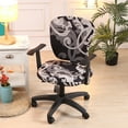 thumbnail image 3 of Swivel Chair Cover Stretchy Office Armchair Protector Seat Backrest Decoration, 3 of 7